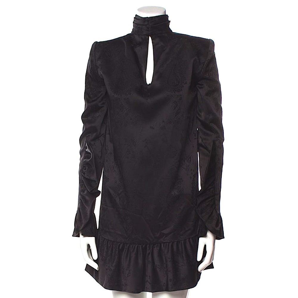 Saint Laurent NWT Long Sleeve Short Black Dress | Size: XS US2, FR34 - Picture 3 of 4